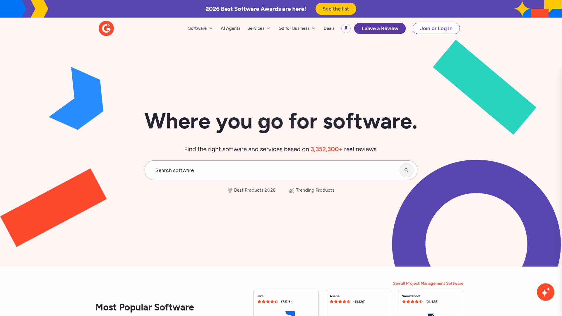 G2 website screenshot